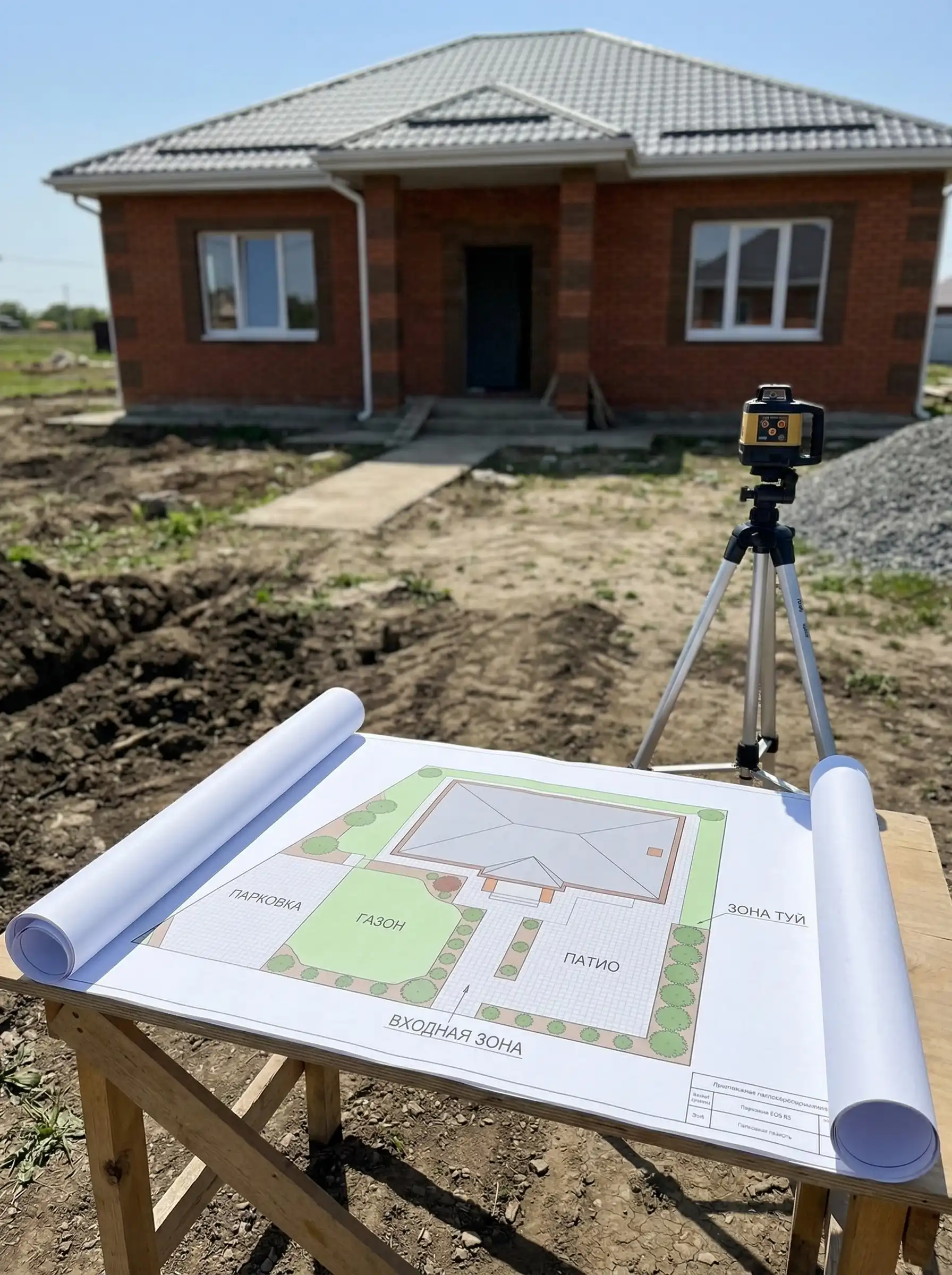 Схема функционального зонирования загородного участка